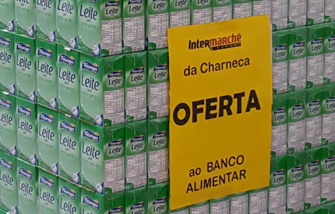 Resultado da recolha de bens alimentares para o Banco Alimentar contra a Fome