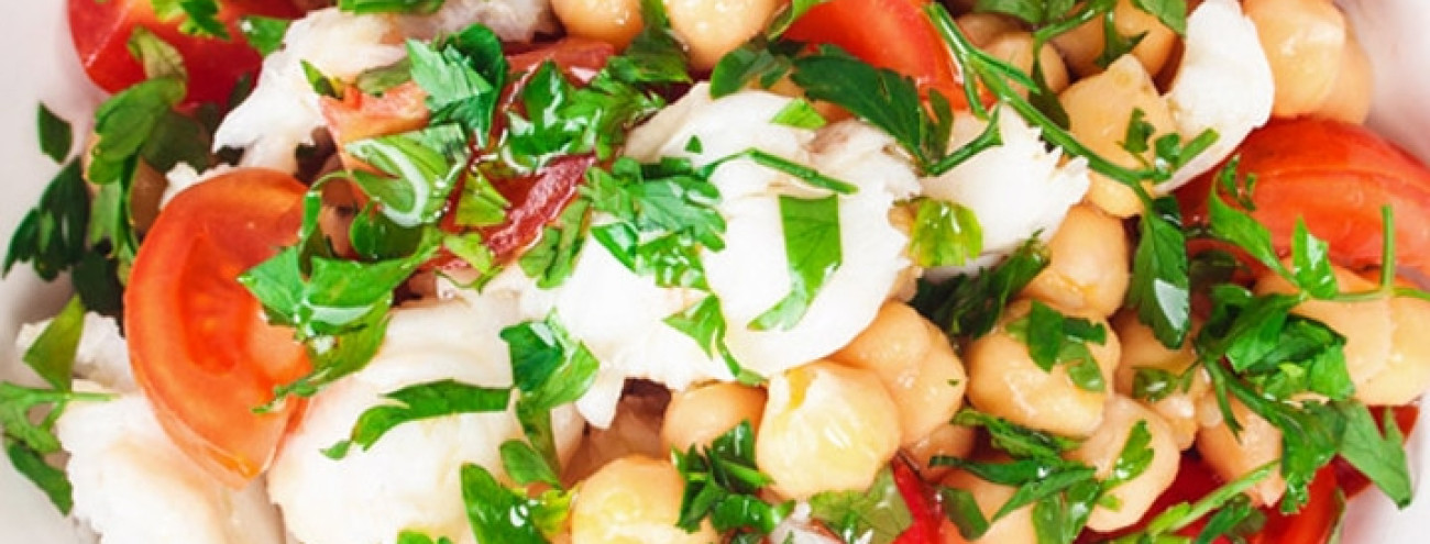 SALADA DE PESCADA E GRÃO