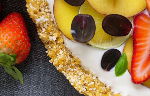 TARTE COM FRUTAS FRESCAS BEM SIMPLES E MAIS SAUDÁVEL