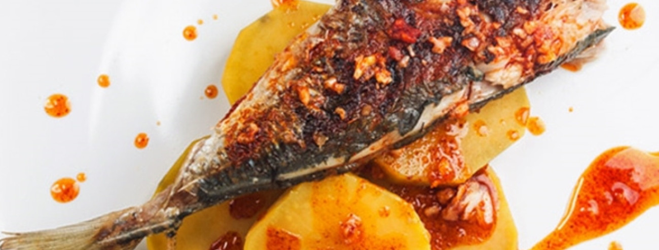 CARAPAUS GRELHADOS COM BATATA DOCE