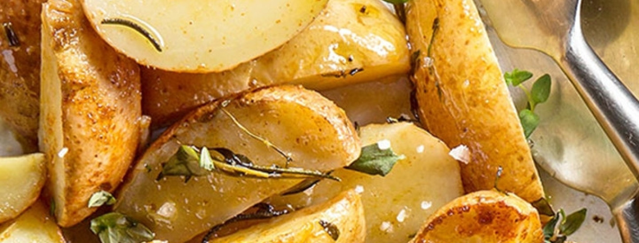 GOMOS DE BATATA ASSADA COM ALHO E ERVAS