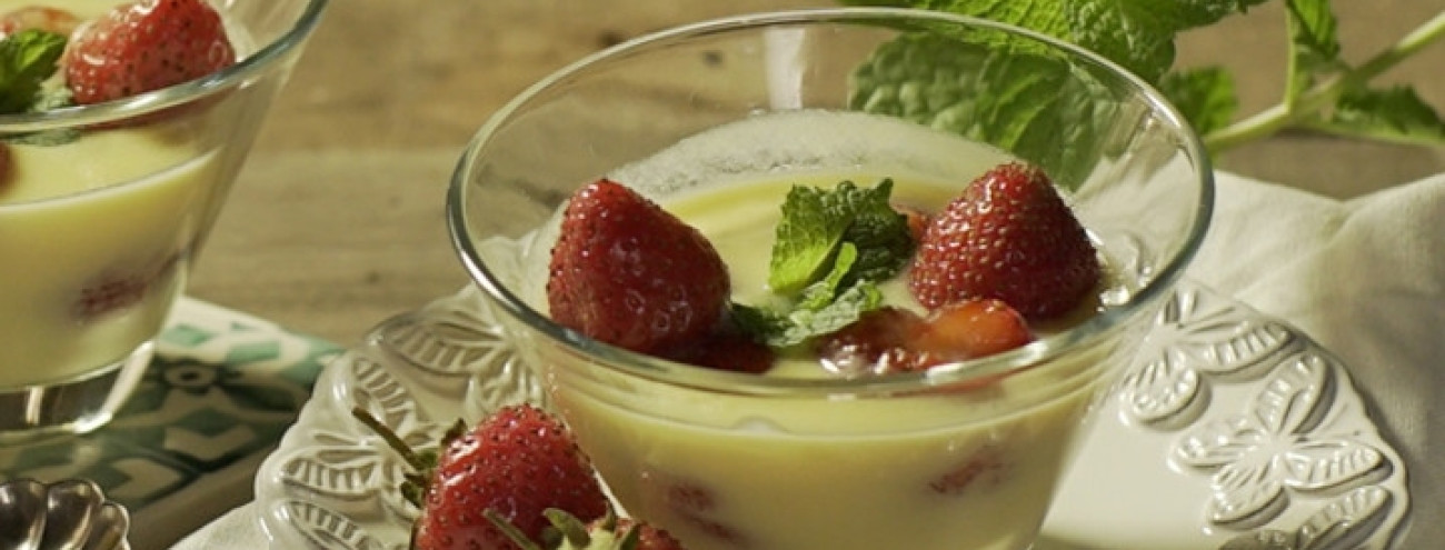 LEITE CREME COM MORANGOS