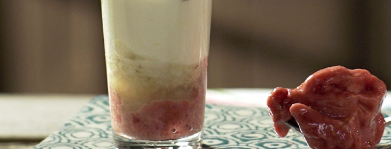 SHOT DE FRAMBOESA E ESPUMANTE