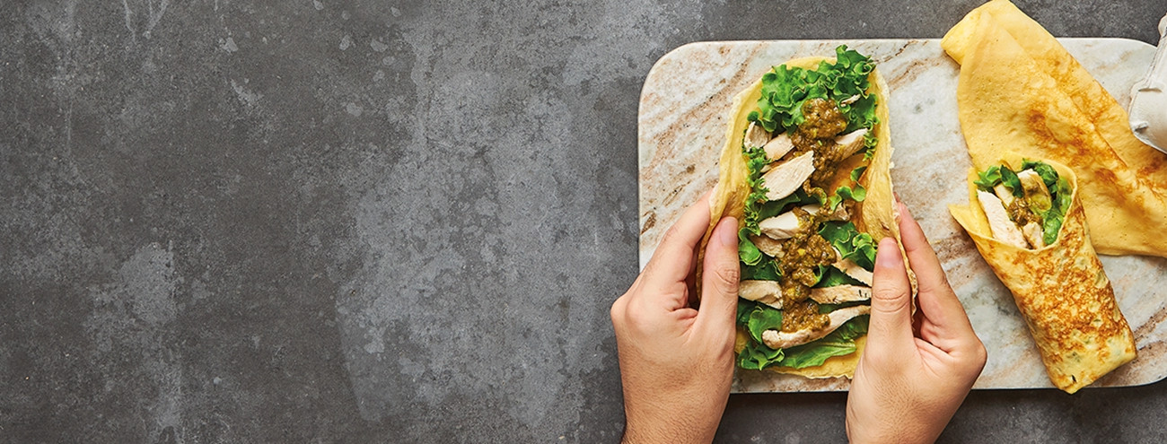 BURRITOS DE FRANGO COM MAIONESE DE ABACATE
