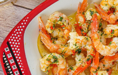 GAMBAS NO FORNO