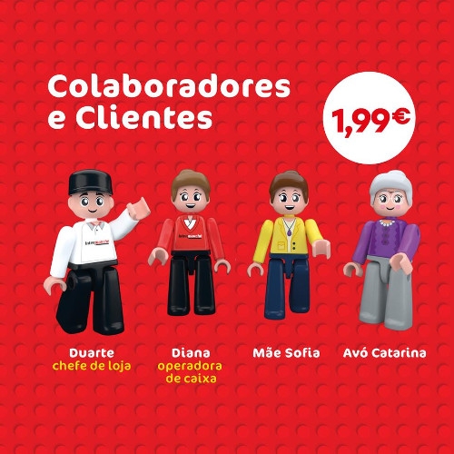 Peças Bricks da coleção 