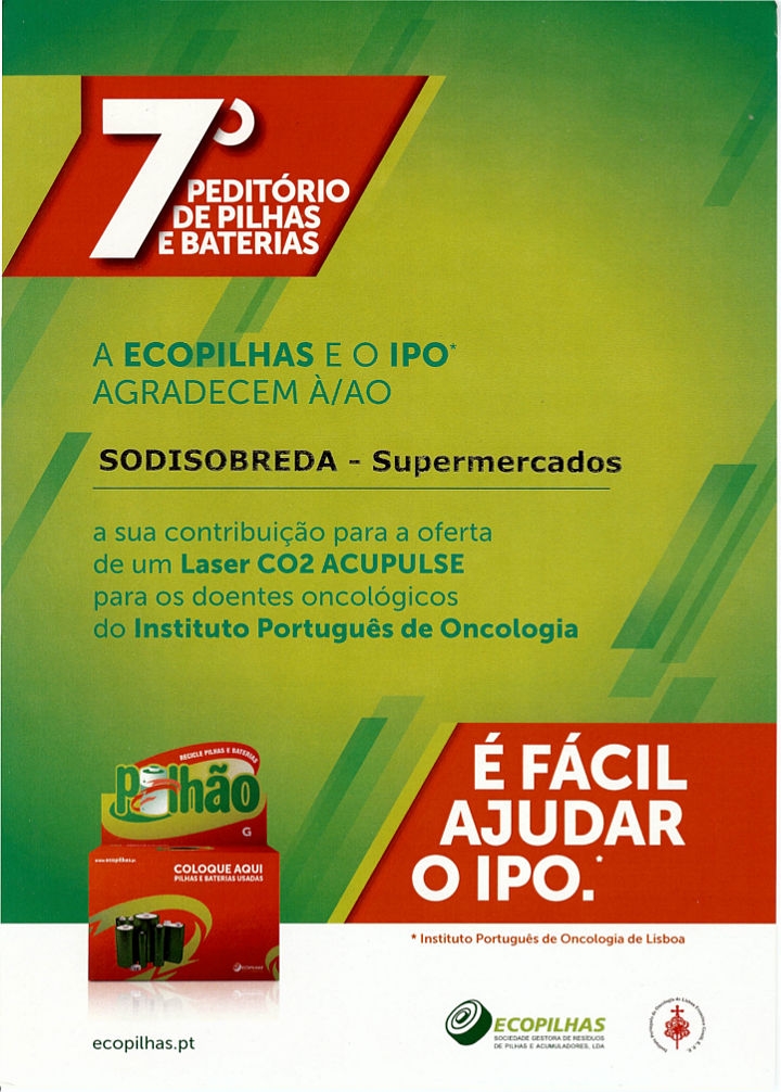 7º Peditório de pilhas e baterias