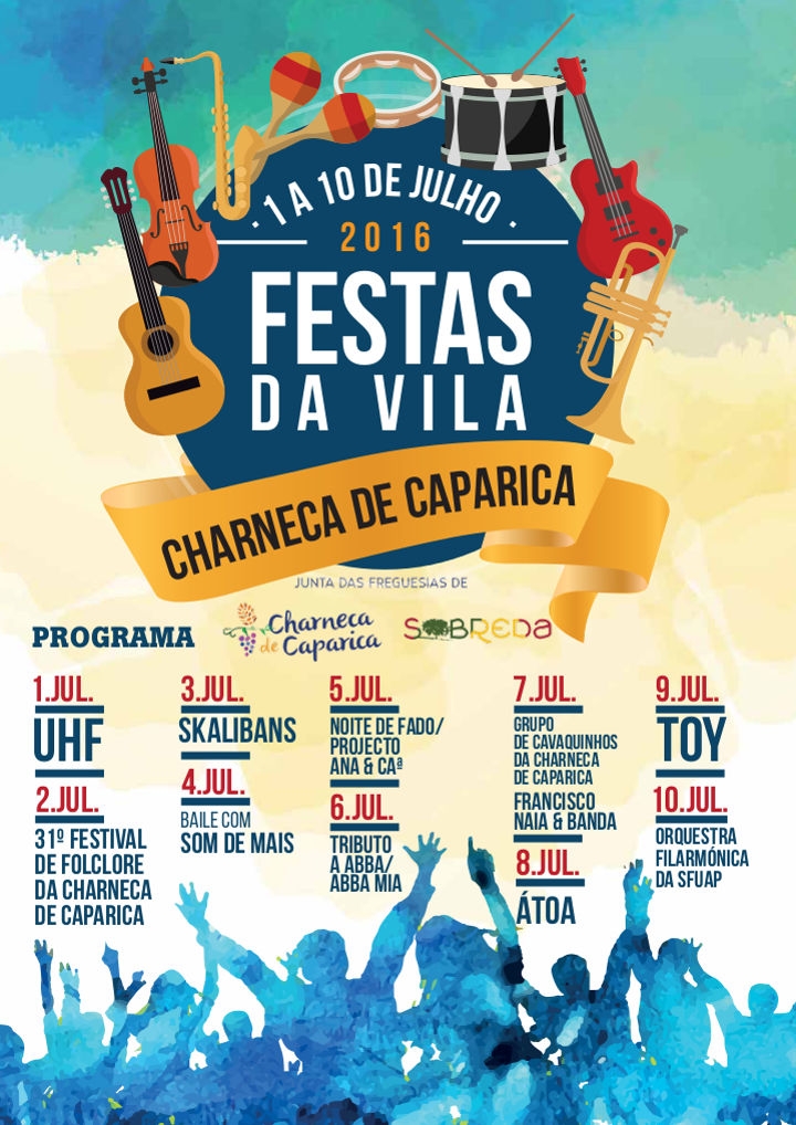 Festas da Vila da Charneca de Caparica: Programa