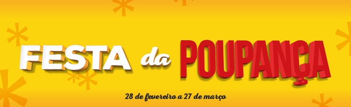 Festa da poupança: 30€ em compras pode dar 300€!