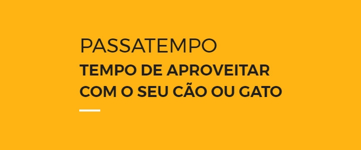 Passatempo #tempodeaproveitar com o seu cão ou gato