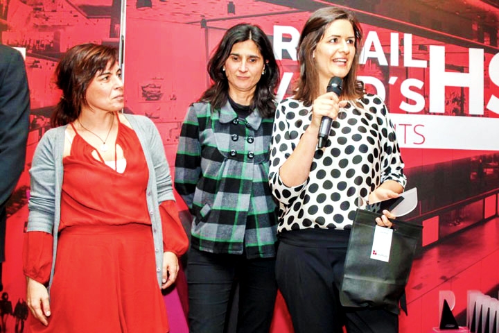 Foto da entrega do premio - Sandra Silva e Andreia Gameiro, Intermarché