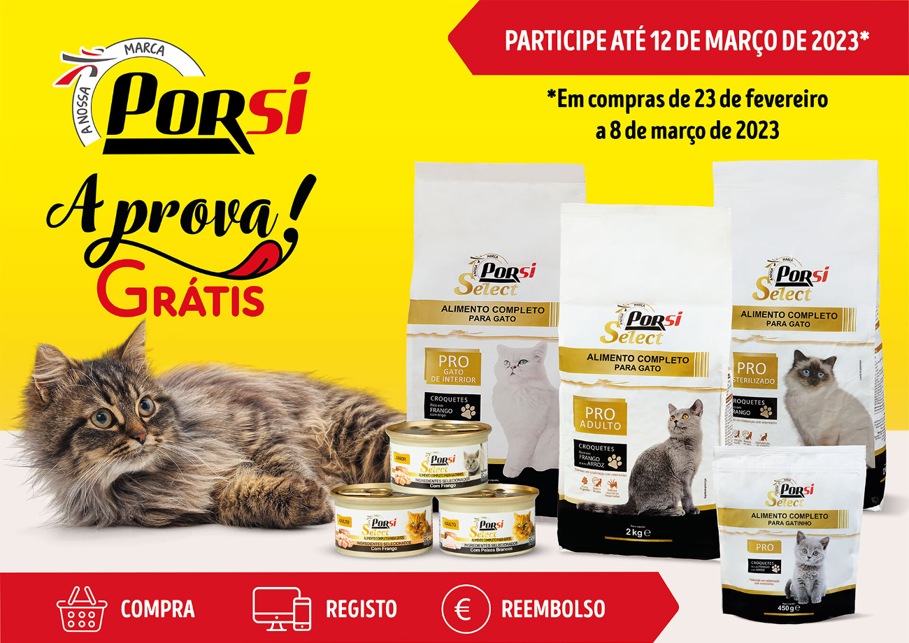 A prova grátis: Alimentação Animal - Gato